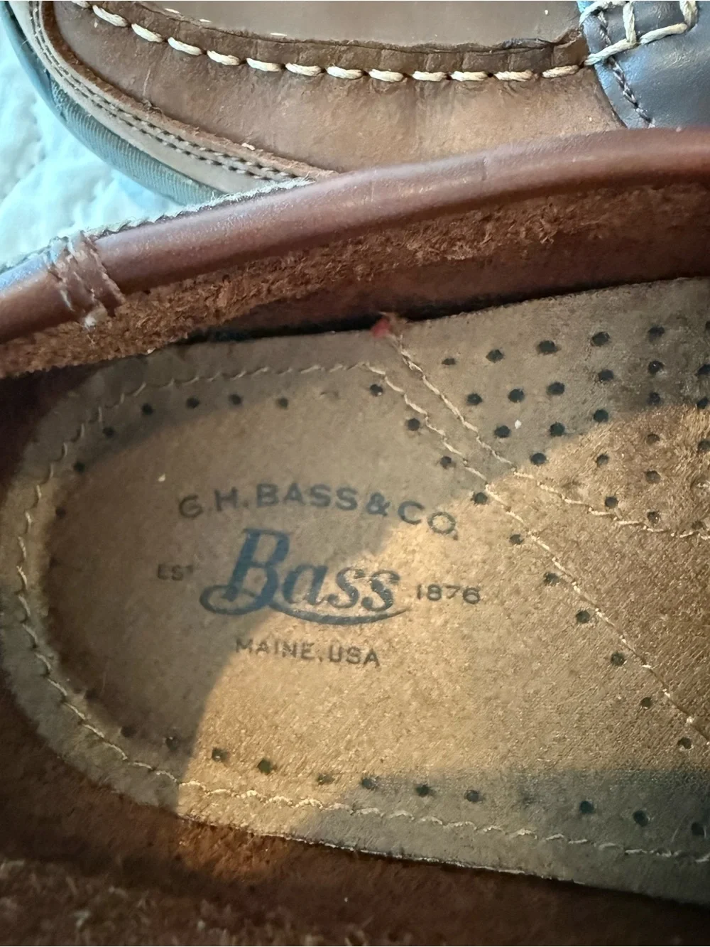 G.H. Bass & Co. Brown  Moc Toe Boat Shoes